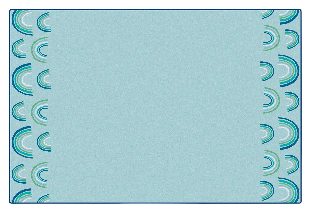 CARPETS FOR KIDS - KIDSOFT RAINBOWS END OPEN ENDED - RECTANGLE - 6 FT X 9 FT - SPECIFY CARPET COLOR