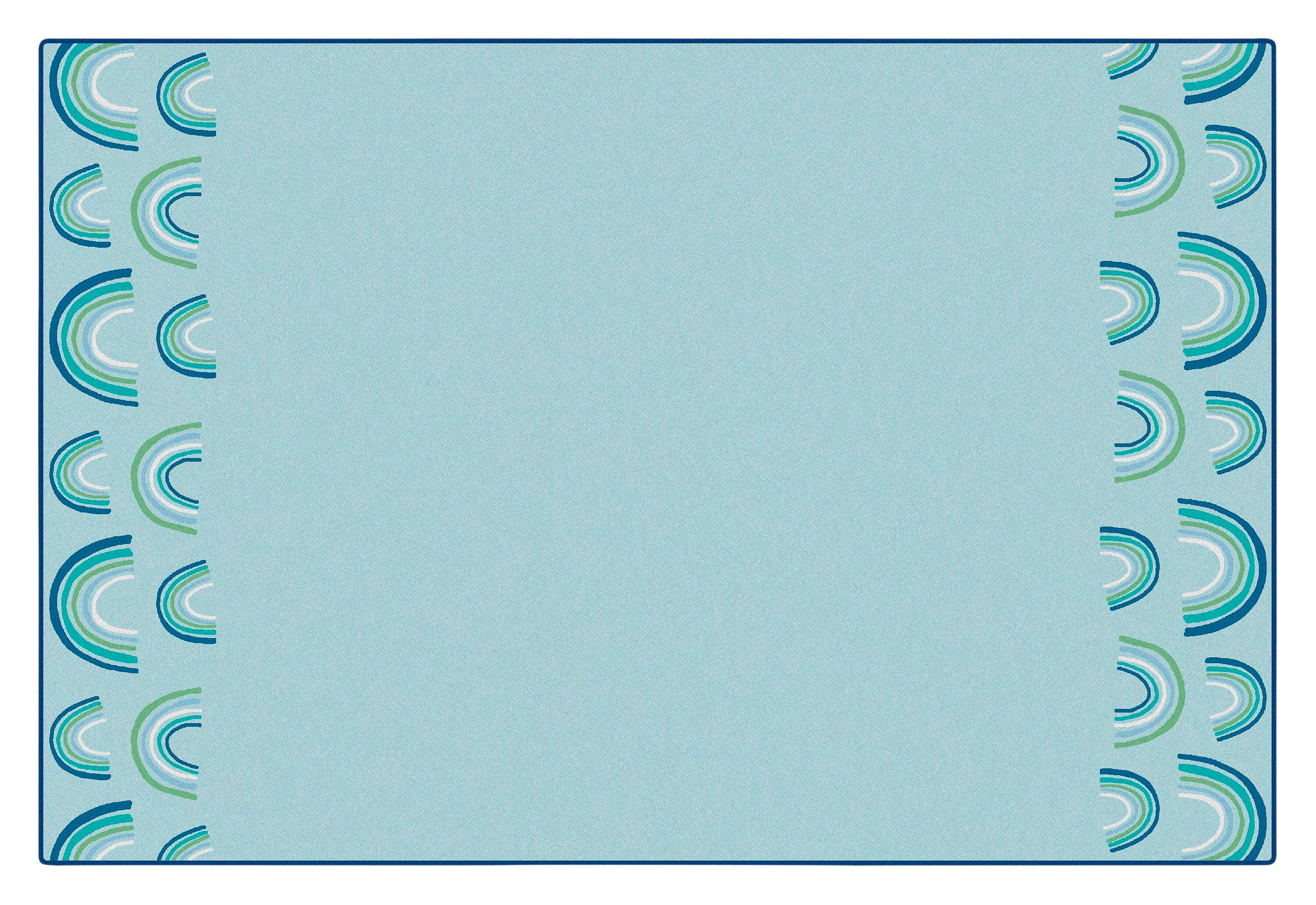 CARPETS FOR KIDS - KIDSOFT RAINBOWS END OPEN ENDED - RECTANGLE - 4 FT X 6 FT - SPECIFY CARPET COLOR