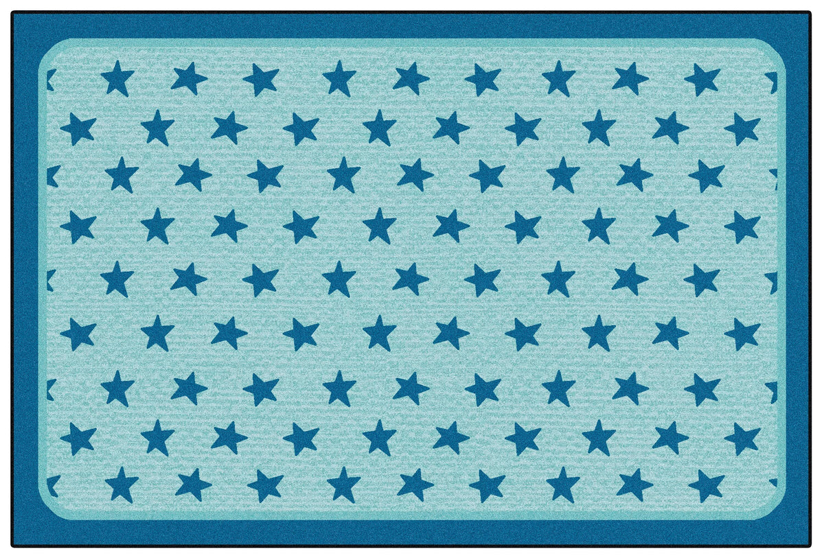 CARPETS FOR KIDS - KIDSVALUE SUPER STARS DECORATIVE - RECTANGLE - 3 FT X 4 FT 6 IN - SPECIFY CARPET COLOR