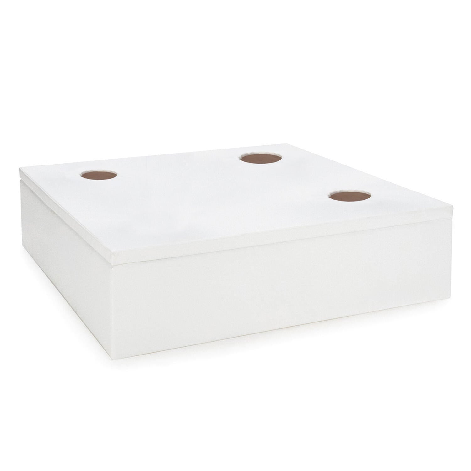 SNOEZELEN - SQUARE BUBBLE TUBE BASE - 57 W X 57 D X 15 H IN - 2 - SPECIFY HOLE SIZE - SPECIFY HOLE POSITION - SPECIFY COLOR