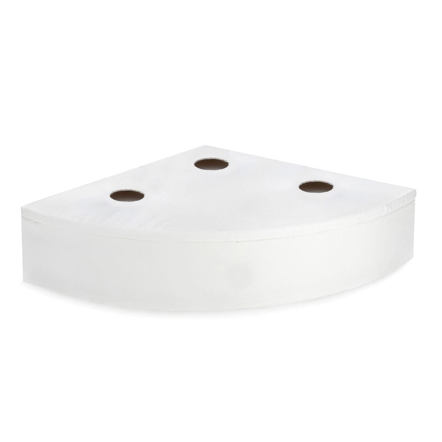 SNOEZELEN - QUADRANT BUBBLE TUBE BASE - 40 W X 40 D X 15 H IN - 1 - SPECIFY HOLE SIZE - SPECIFY HOLE POSITION - SPECIFY COLOR