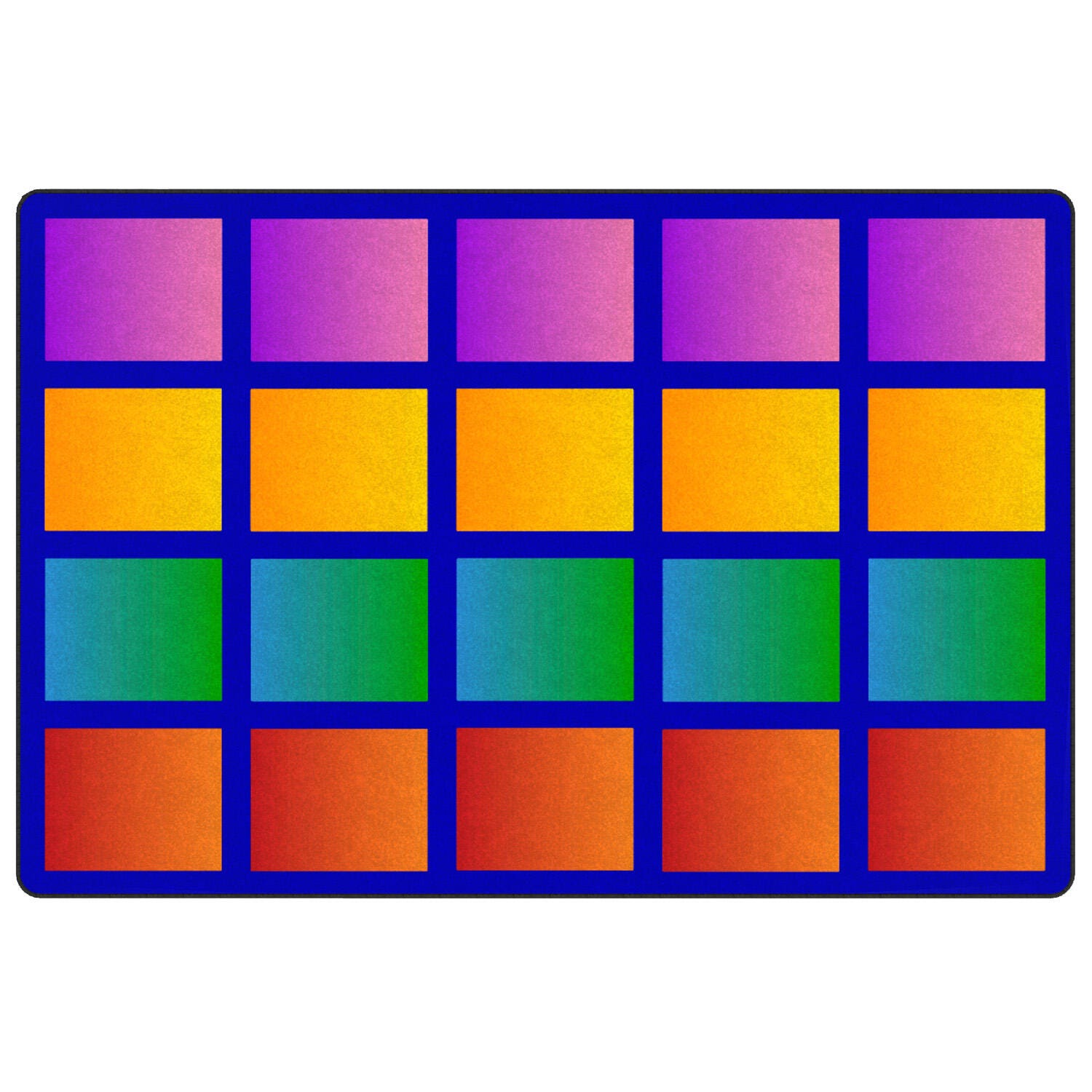 CHILDCRAFT - CARPETS - ABC FURNISHINGS COLORFUL BLOCKS - RECTANGLE - 8 FT X 12 FT - SPECIFY NUMBER OF SEATS - SPECIFY CARPET COLOR