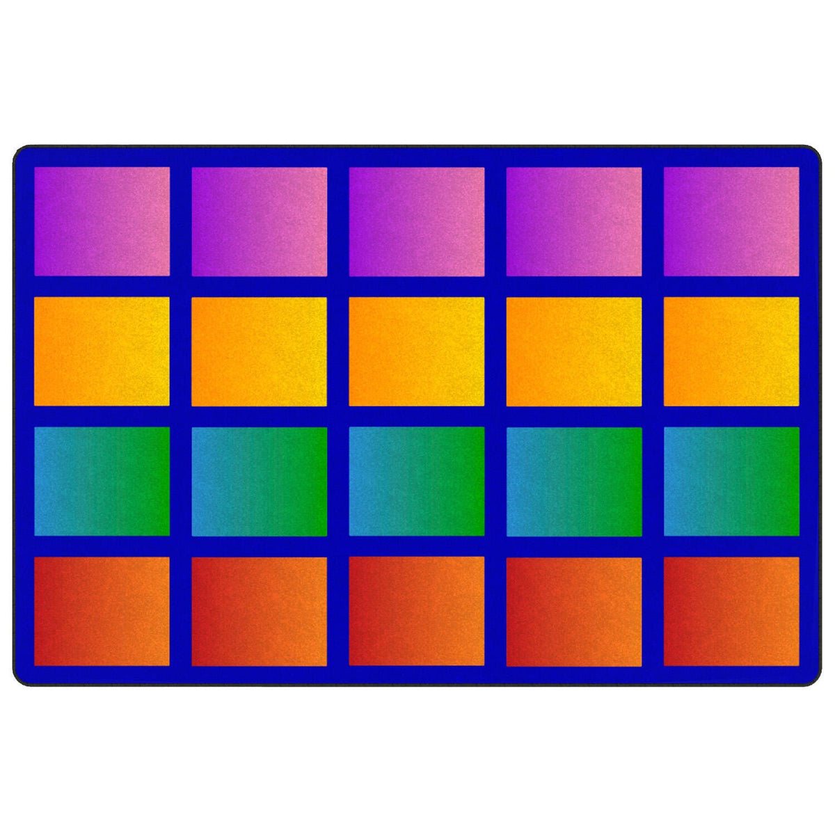 CHILDCRAFT - CARPETS - ABC FURNISHINGS COLORFUL BLOCKS - RECTANGLE - 8 FT X 12 FT - SPECIFY NUMBER OF SEATS - SPECIFY CARPET COLOR