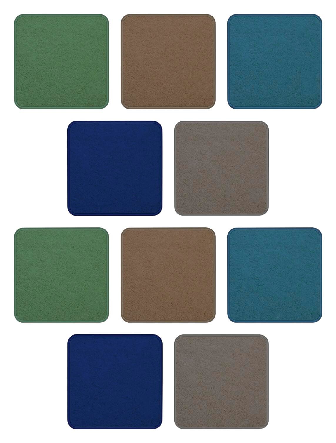 CHILDCRAFT - CARPETS - DURALAST CARPET - SQUARES - SET OF 10 - 16 IN X 16 IN