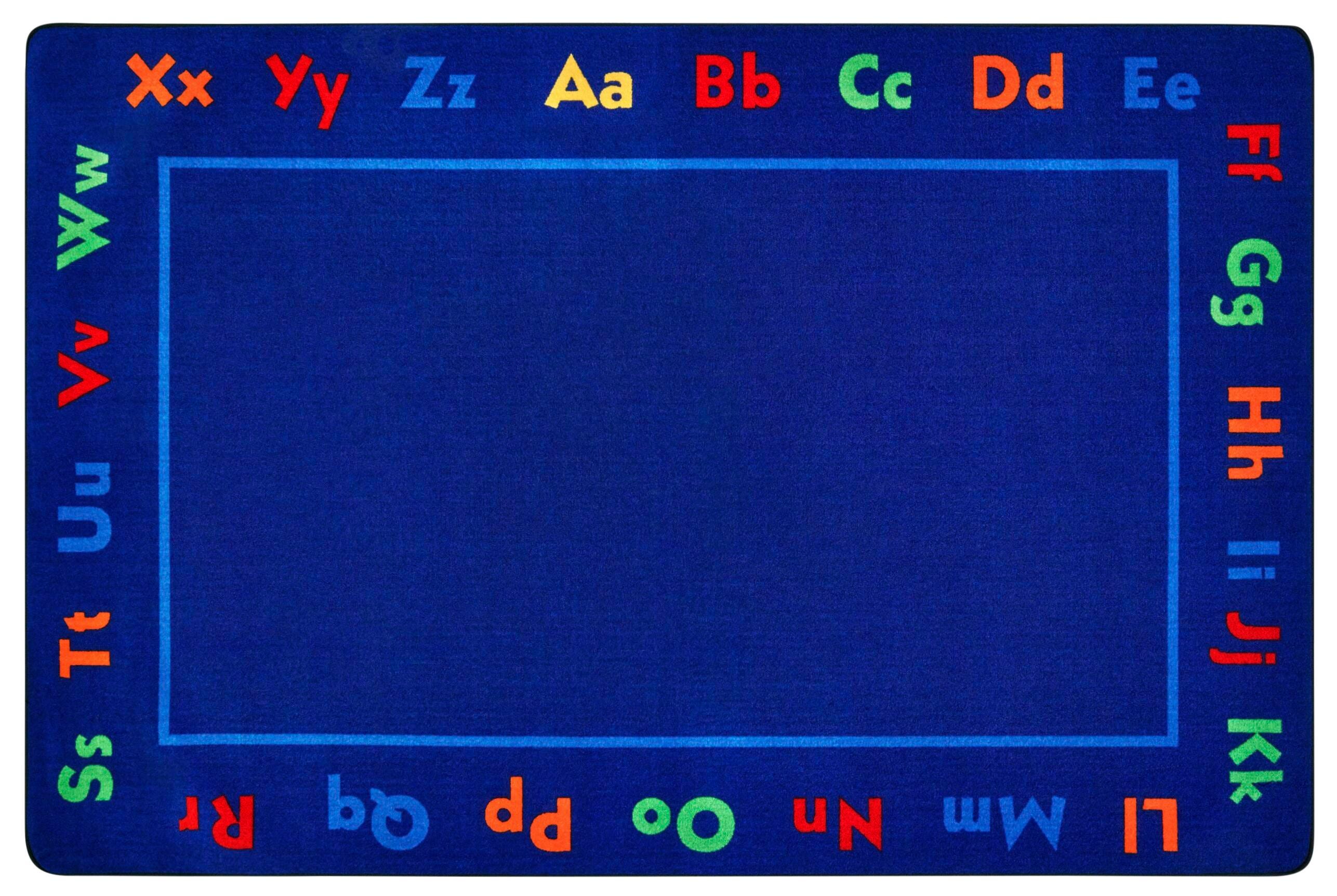 CARPETS FOR KIDS - KIDSVALUE PLUS ALPHABET - RECTANGLE - 6 FT X 9 FT - SPECIFY CARPET COLOR