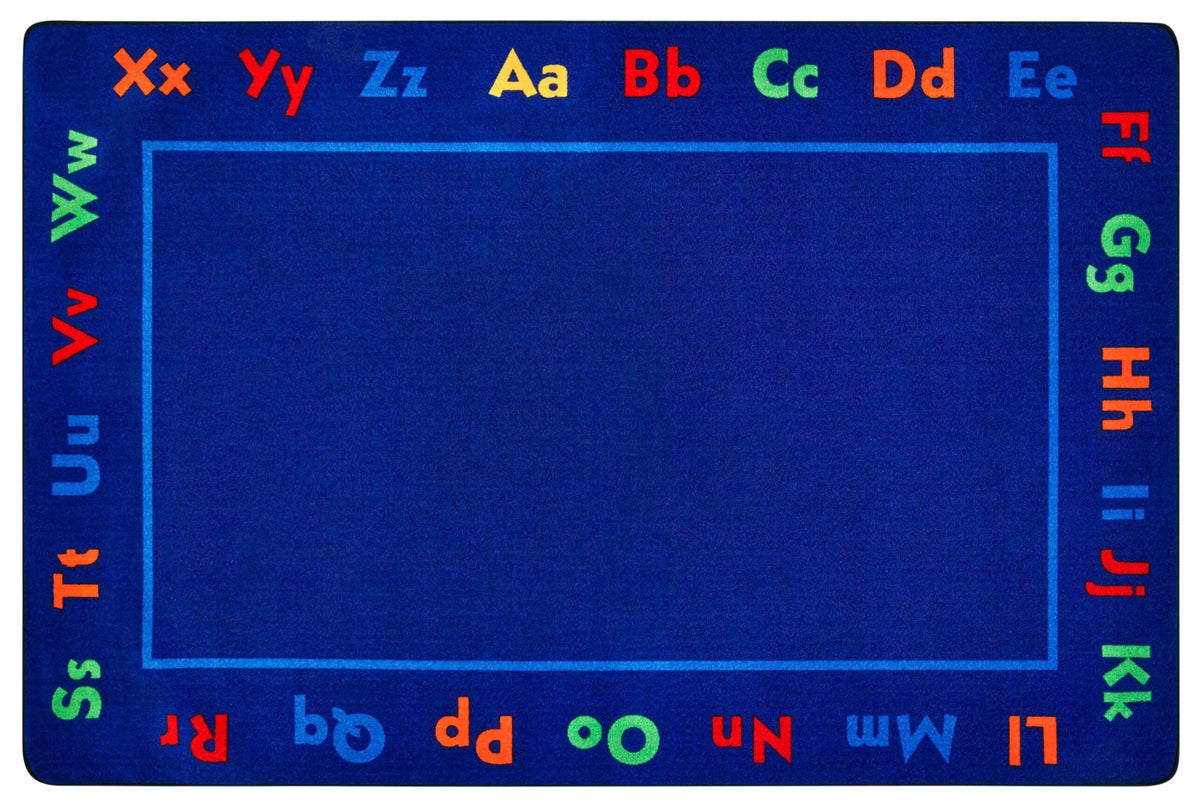 CARPETS FOR KIDS - KIDSVALUE PLUS ALPHABET - RECTANGLE - 6 FT X 9 FT - SPECIFY CARPET COLOR