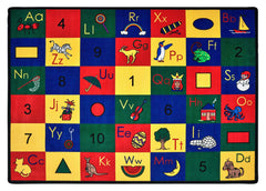 CARPETS FOR KIDS - PREMIUM BLOCKS OF FUN - RECTANGLE - 5 FT 10 IN X 8 FT 4 IN - SPECIFY CARPET COLOR