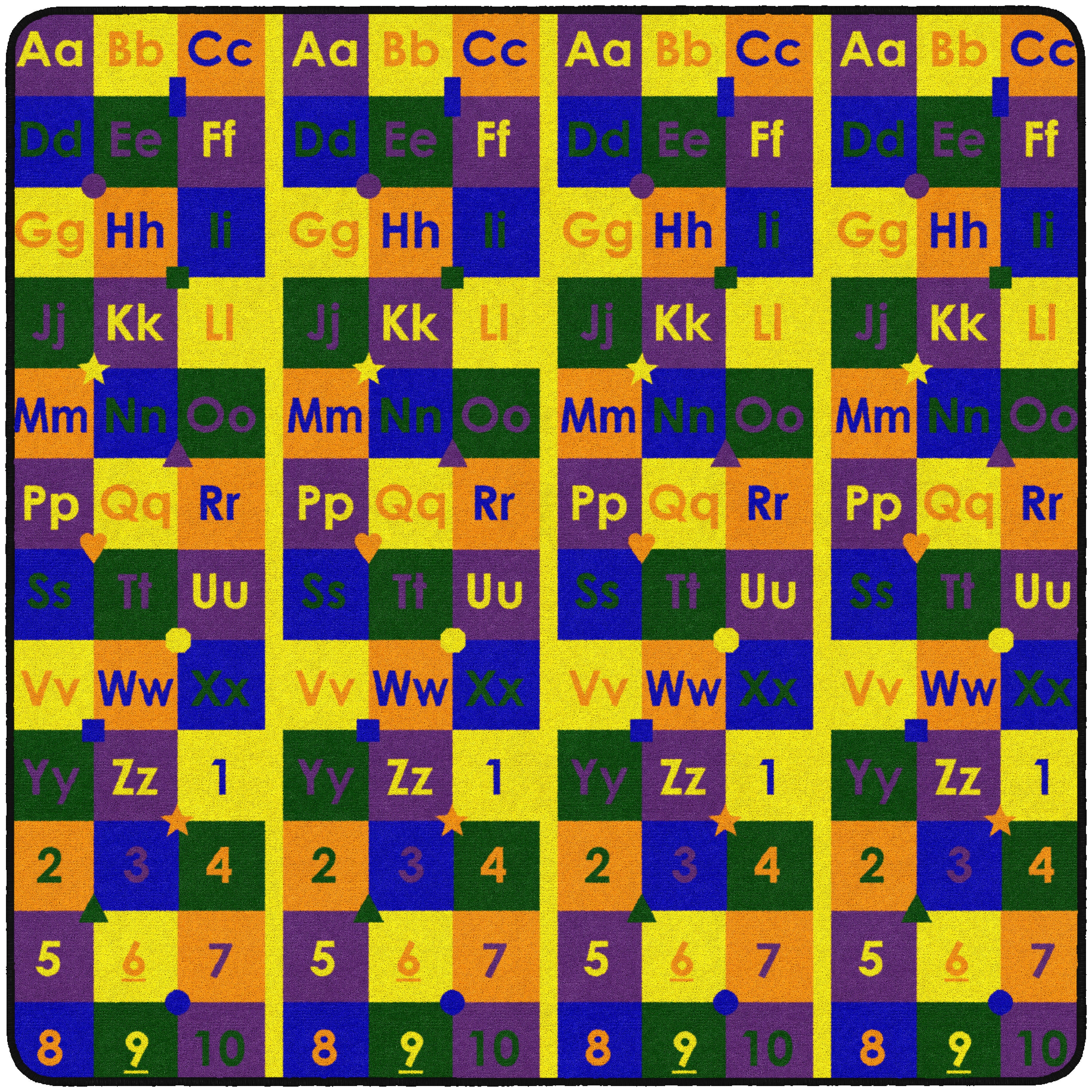 FLAGSHIP CARPETS - ABC123S - SQUARE - 6 FT X 6 FT - SPECIFY CARPET COLOR