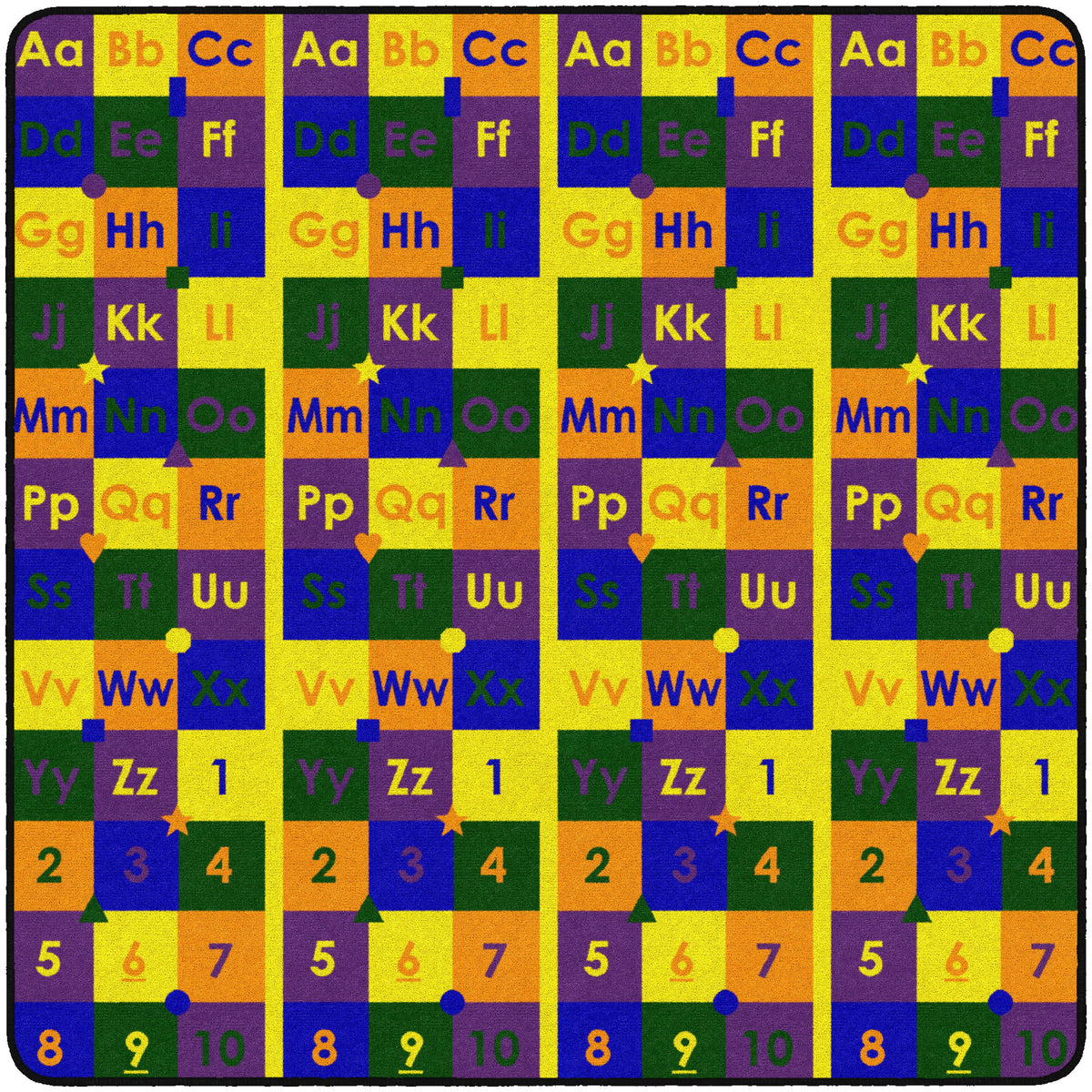 FLAGSHIP CARPETS - ABC123S - SQUARE - 6 FT X 6 FT - SPECIFY CARPET COLOR