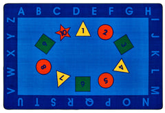 CARPETS FOR KIDS - KIDSVALUE PLUS EARLY LEARNING - RECTANGLE - 6 FT X 9 FT - SPECIFY CARPET COLOR