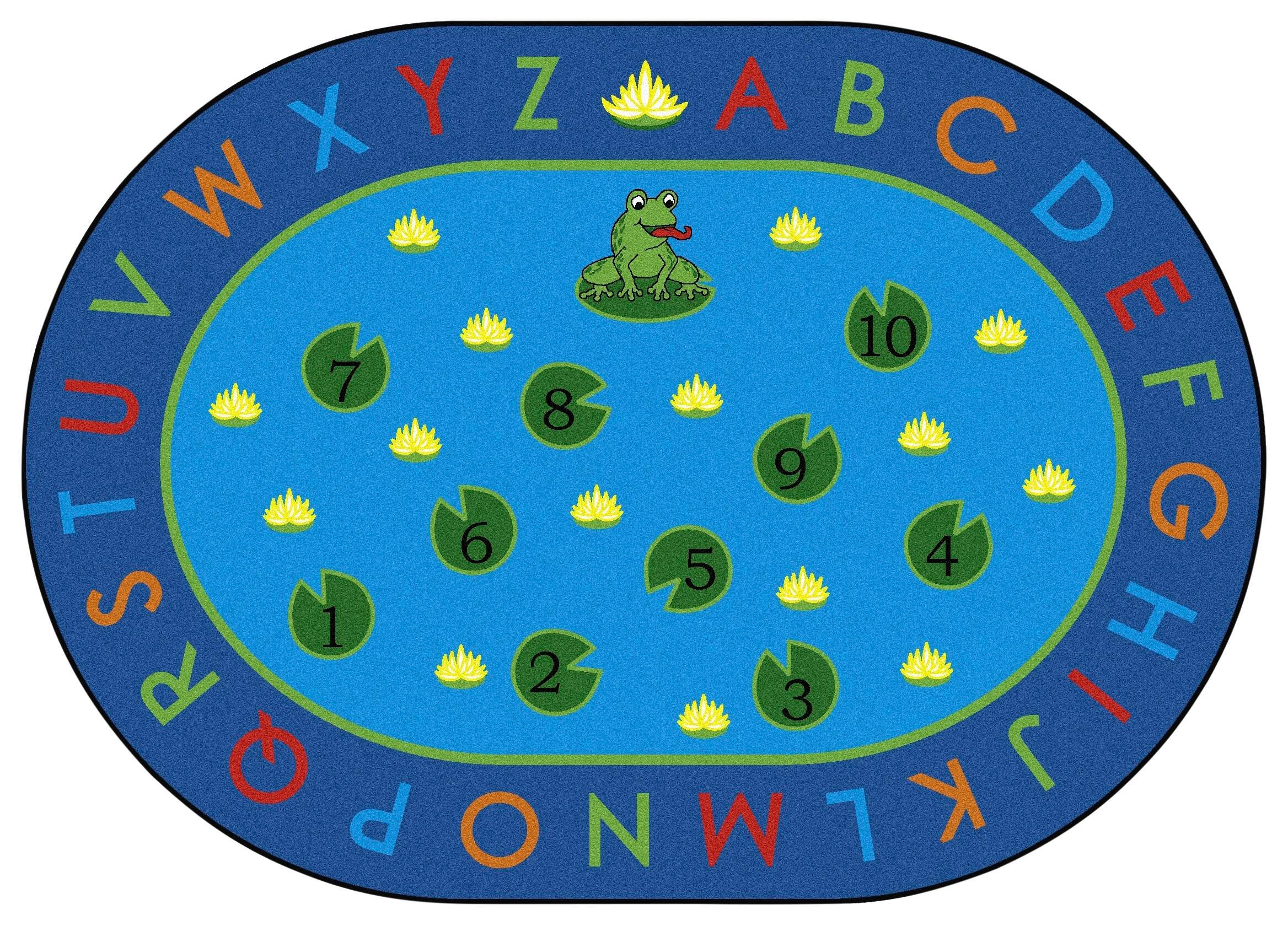 CARPETS FOR KIDS - PREMIUM HIP HOP TO THE TOP - OVAL - 6 FT 9 IN X 9 FT 5 IN - SPECIFY CARPET COLOR