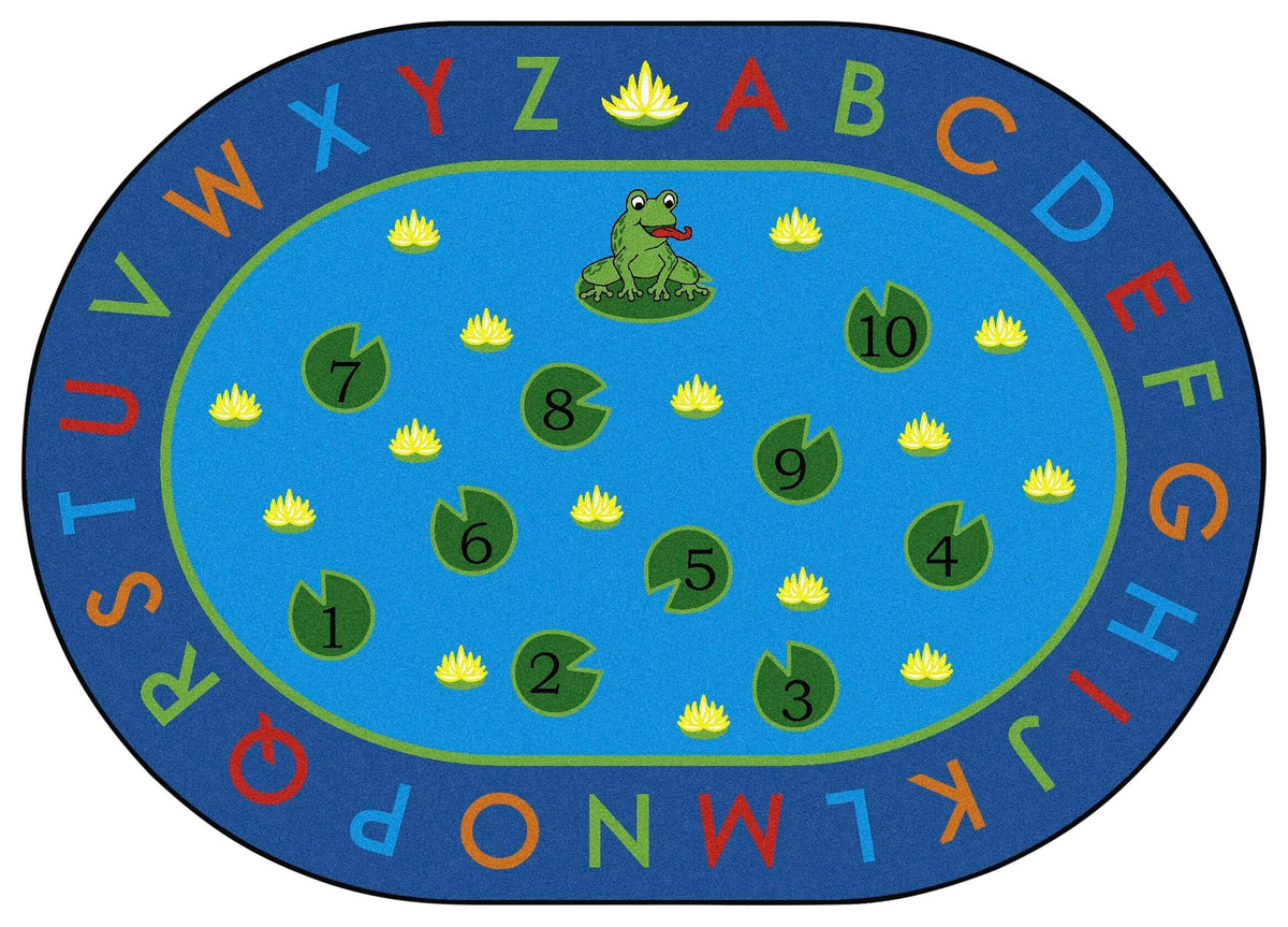 CARPETS FOR KIDS - PREMIUM HIP HOP TO THE TOP - OVAL - 6 FT 9 IN X 9 FT 5 IN - SPECIFY CARPET COLOR