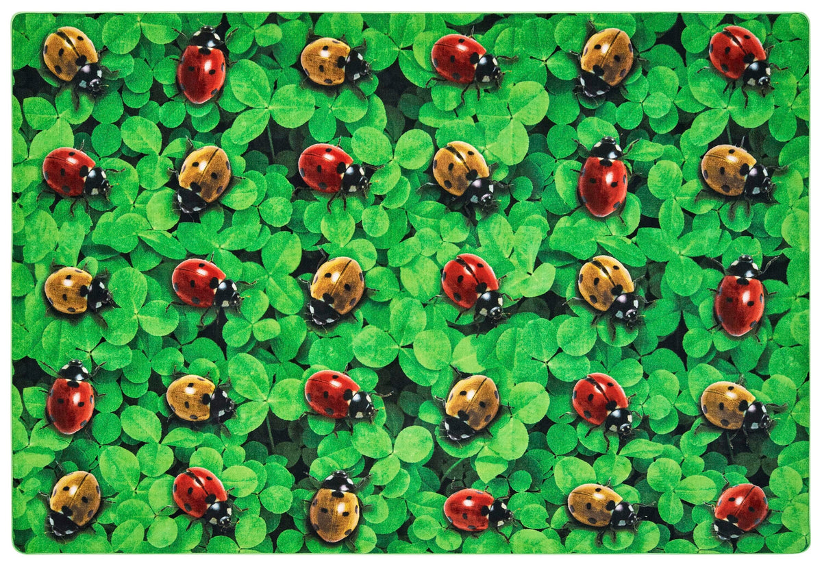 CARPETS FOR KIDS - PIXEL PERFECT REAL LADYBUG SEATING - RECTANGLE - 6 FT X 9 FT - SPECIFY CARPET COLOR