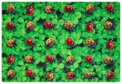 CARPETS FOR KIDS - PIXEL PERFECT REAL LADYBUG SEATING - RECTANGLE - 6 FT X 9 FT - SPECIFY CARPET COLOR