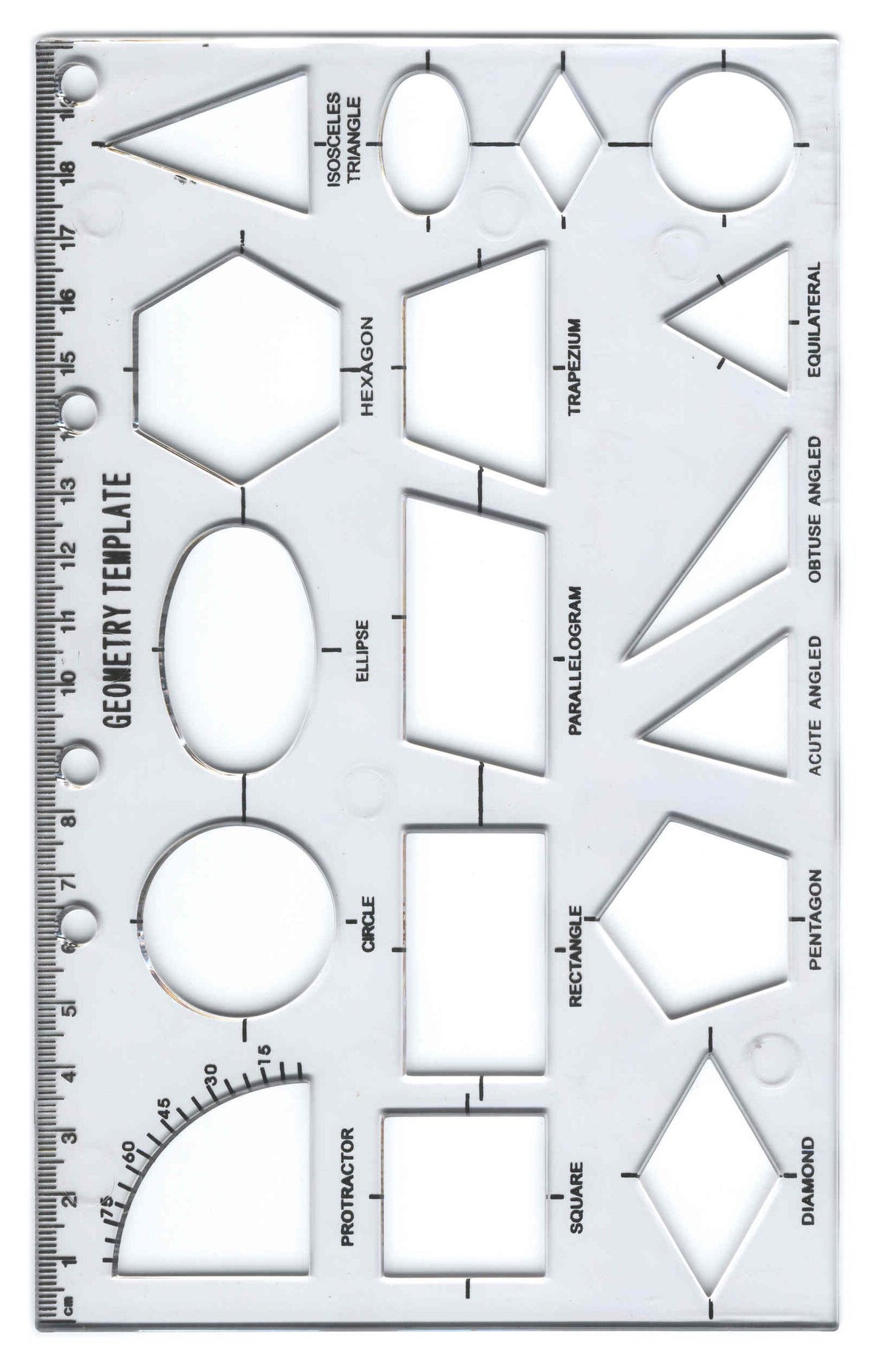 Geometry Template Stencil