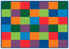 CARPETS FOR KIDS - KIDSOFT BLOCKS SEATING - RECTANGLE - 6 FT X 9 FT - SPECIFY CARPET COLOR