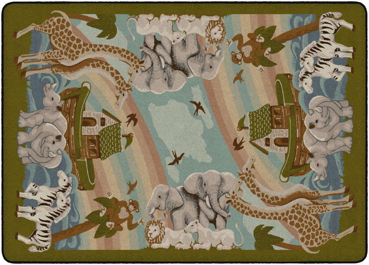 FLAGSHIP CARPETS - NOAHS JOURNEY - RECTANGLE - 6 FT X 8 FT 4 IN - SPECIFY CARPET COLOR