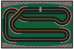 CARPETS FOR KIDS - KIDSVALUE SUPER SPEEDWAY RACETRACK - RECTANGLE - 4 FT X 6 FT - SPECIFY CARPET COLOR