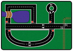 CARPETS FOR KIDS - PREMIUM NEIGHBORHOOD - RECTANGLE - 4 FT 1 IN X 5 FT 10 IN - SPECIFY CARPET COLOR