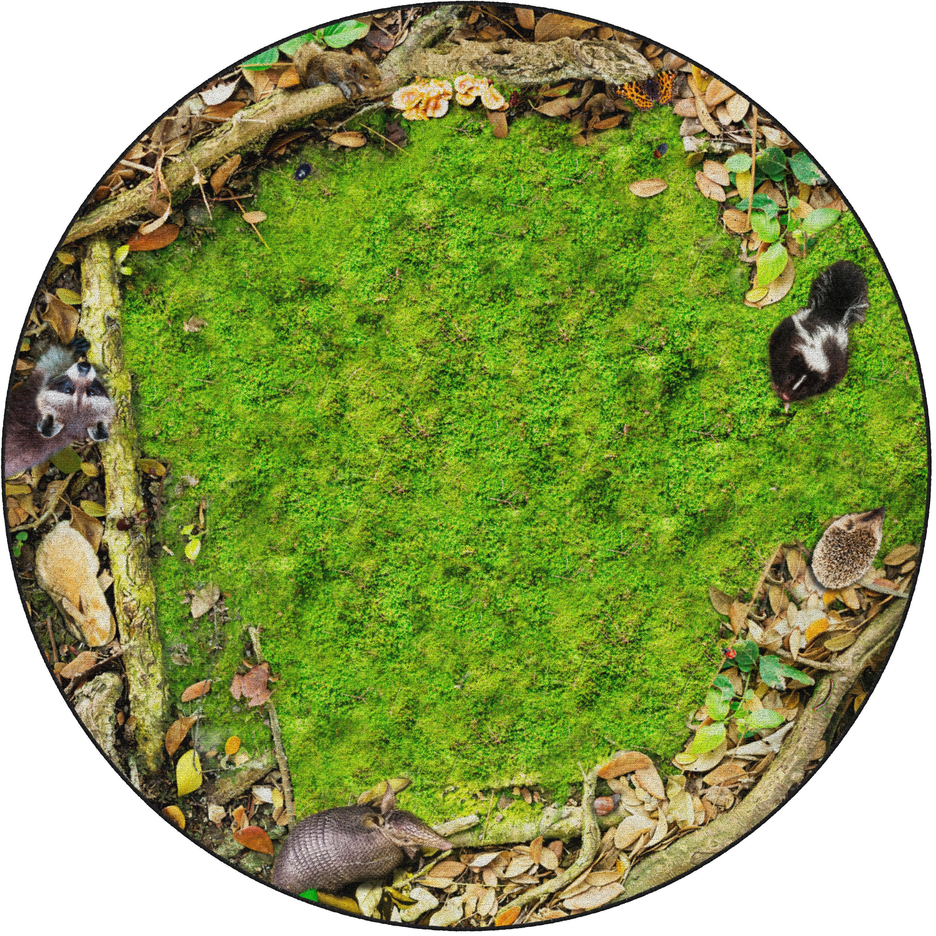 FLAGSHIP CARPETS - FOREST FLOOR SEATING - ROUND - 6 FT DIA - SPECIFY CARPET COLOR