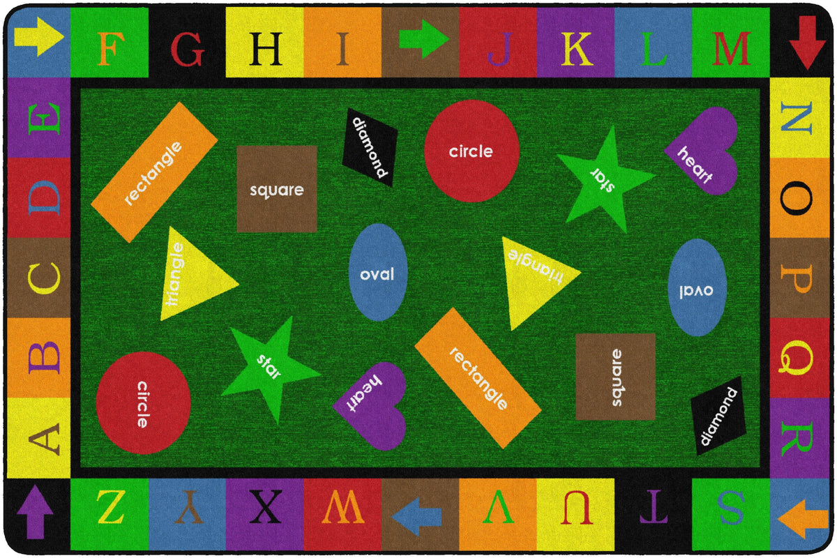 FLAGSHIP CARPETS - SIMPLE SHAPES - RECTANGLE - 6 FT X 9 FT - SPECIFY CARPET COLOR