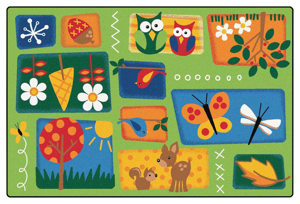 CARPETS FOR KIDS - PREMIUM NATURES TODDLER - RECTANGLE - 4 FT X 6 FT - SPECIFY CARPET COLOR