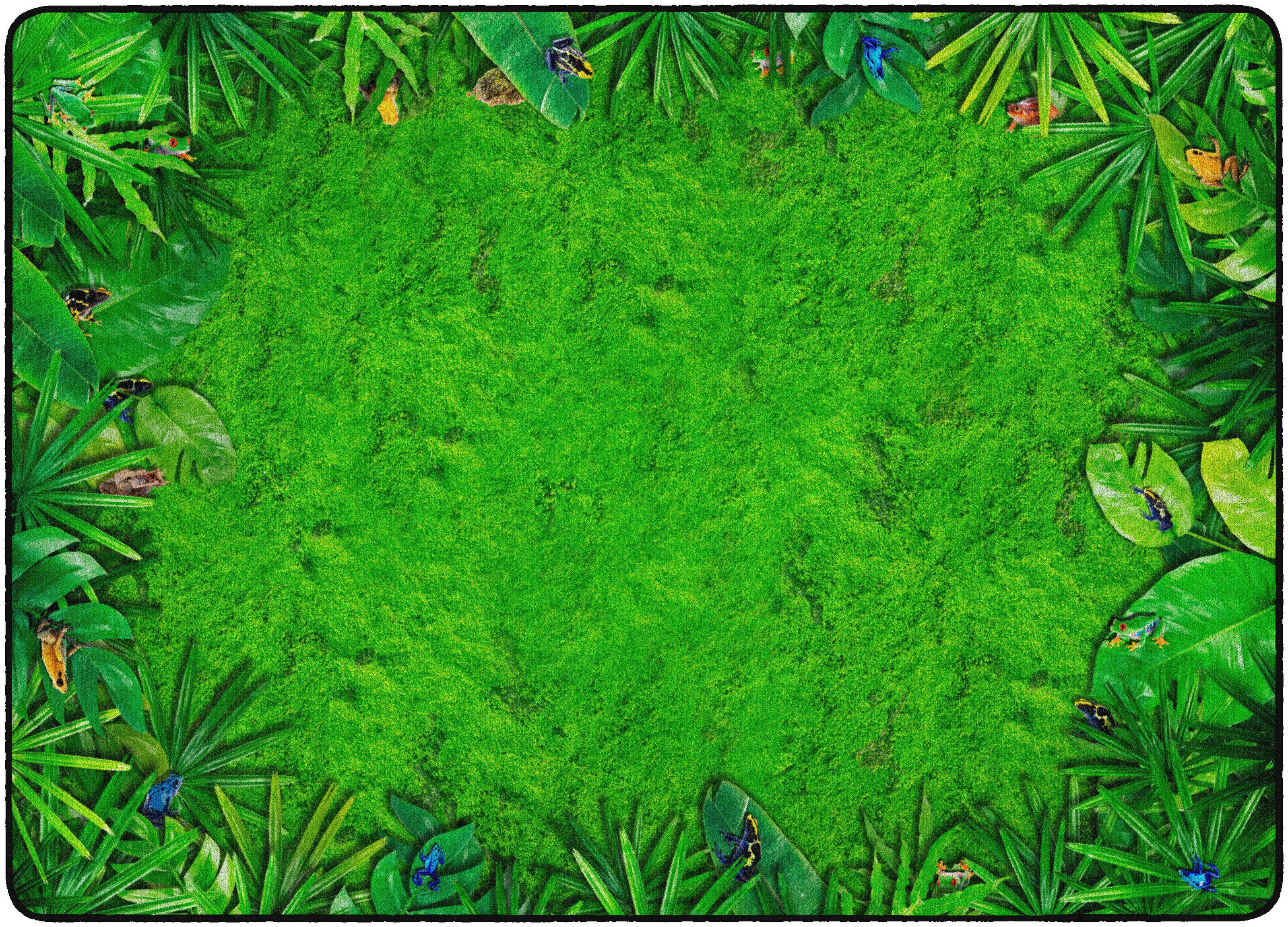 FLAGSHIP CARPETS - RAINFOREST FROGS - RECTANGLE - 6 FT X 8 FT 4 IN - SPECIFY CARPET COLOR