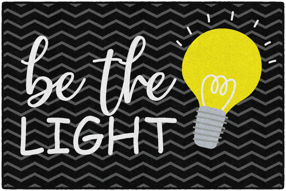 FLAGSHIP CARPETS - BE THE LIGHT - RECTANGLE - 4 FT X 6 FT - SPECIFY CARPET COLOR