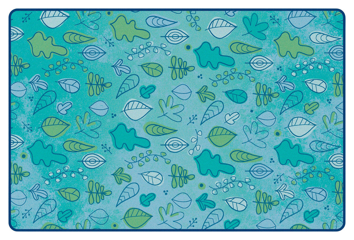 CARPETS FOR KIDS - KIDSOFT FALLING LEAVES - RECTANGLE - 4 FT X 6 FT - SPECIFY CARPET COLOR
