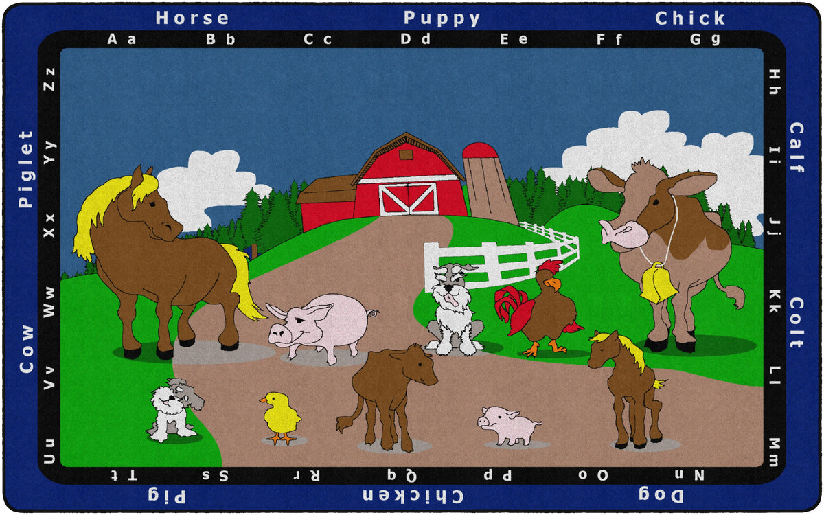 FLAGSHIP CARPETS - ANIMAL MATCH - RECTANGLE - 6 FT X 9 FT - SPECIFY CARPET COLOR