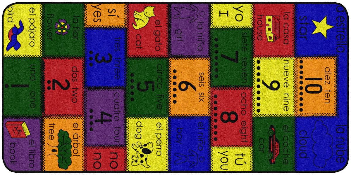 FLAGSHIP CARPETS - AMIGOS - RECTANGLE - 6 FT X 9 FT - SPECIFY CARPET COLOR