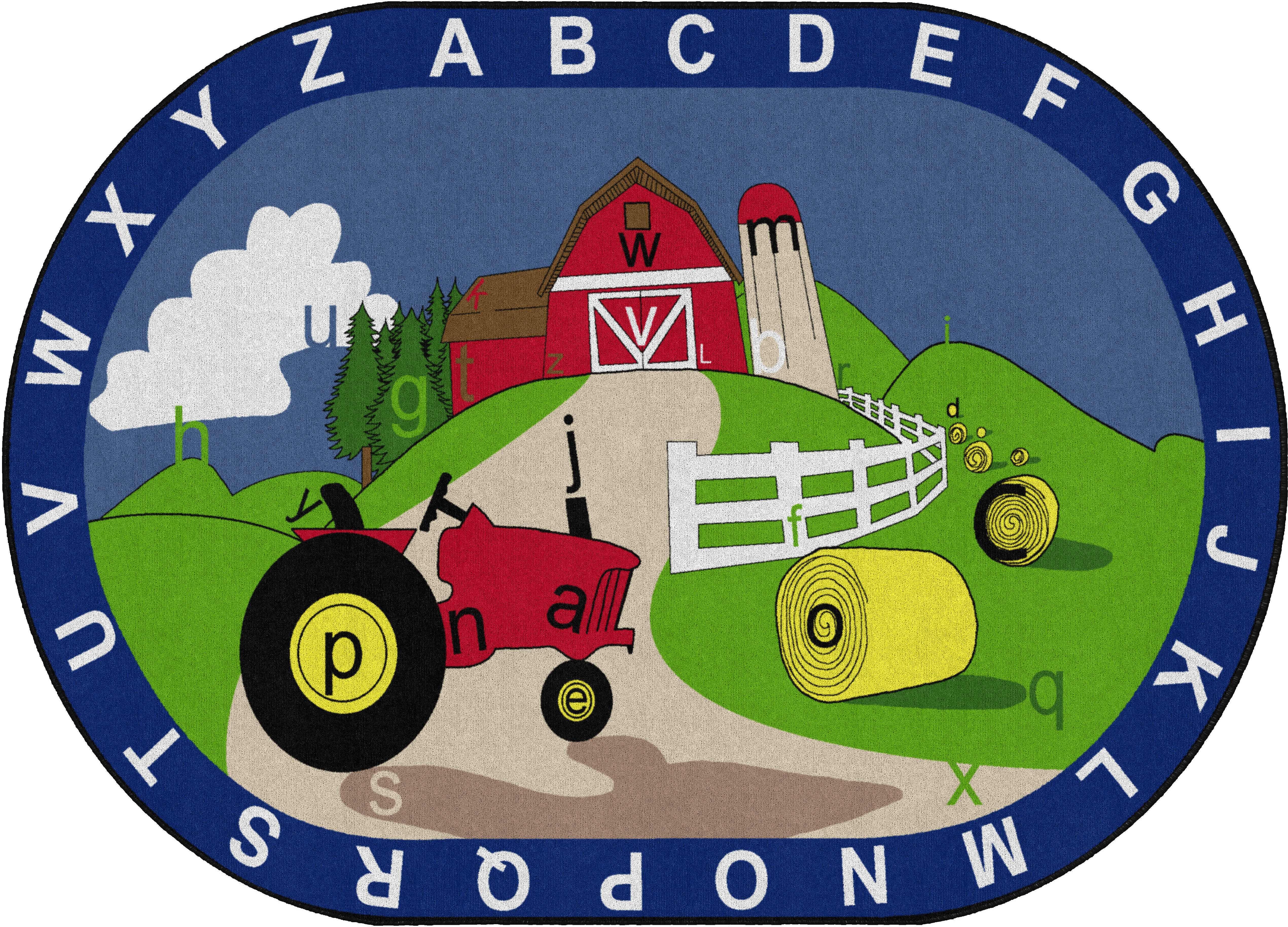 FLAGSHIP CARPETS - FARM HUNT - OVAL - 6 FT X 9 FT - SPECIFY CARPET COLOR