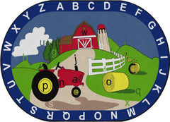 FLAGSHIP CARPETS - FARM HUNT - OVAL - 6 FT X 9 FT - SPECIFY CARPET COLOR