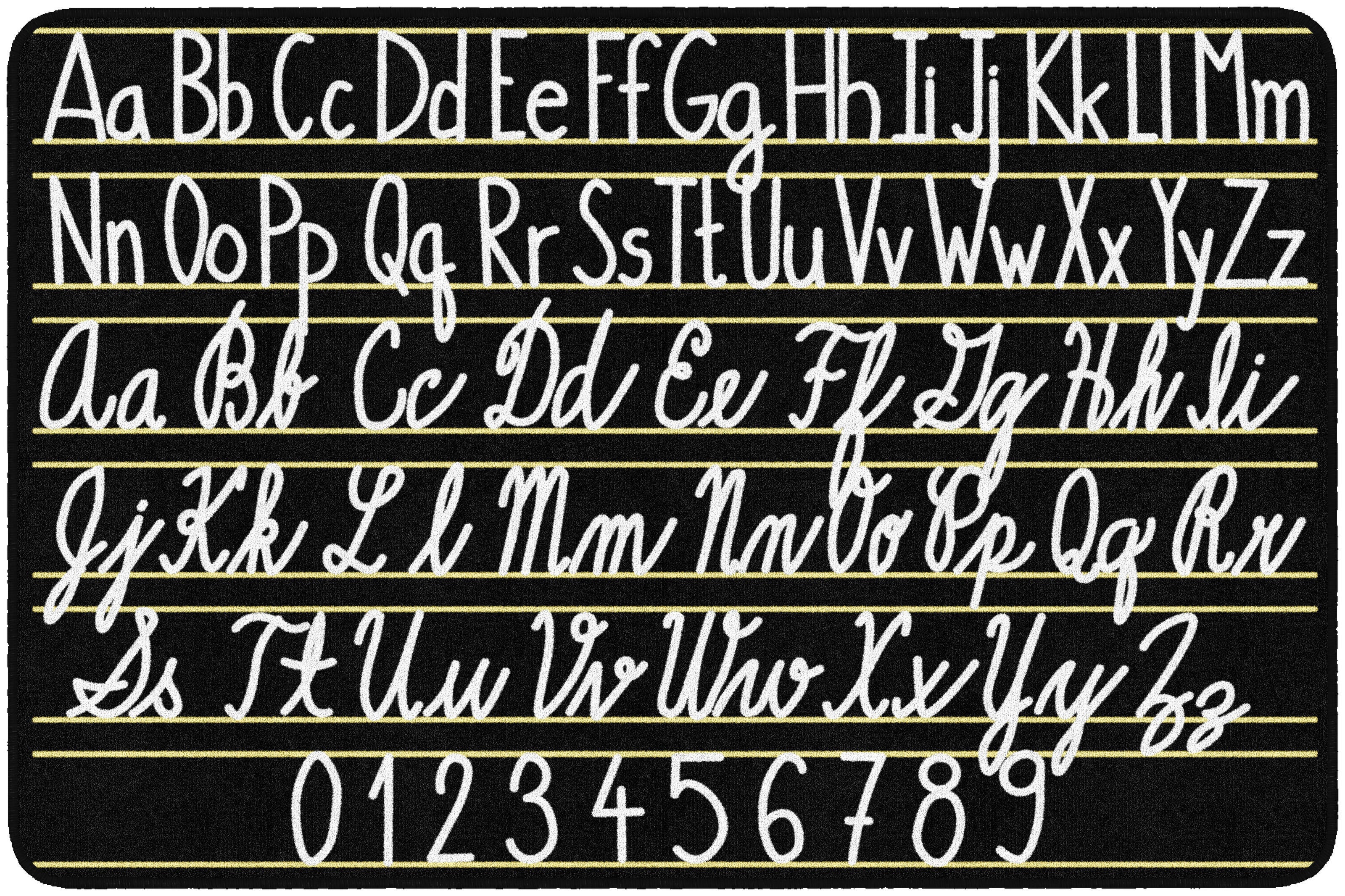 FLAGSHIP CARPETS - HANDWRITING SAMPLERS - RECTANGLE - 4 FT X 6 FT - SPECIFY CARPET COLOR