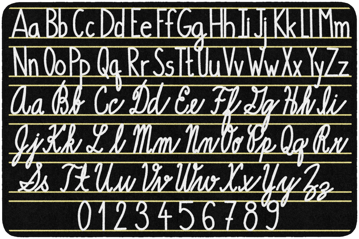 FLAGSHIP CARPETS - HANDWRITING SAMPLERS - RECTANGLE - 6 FT X 8 FT 4 IN - SPECIFY CARPET COLOR