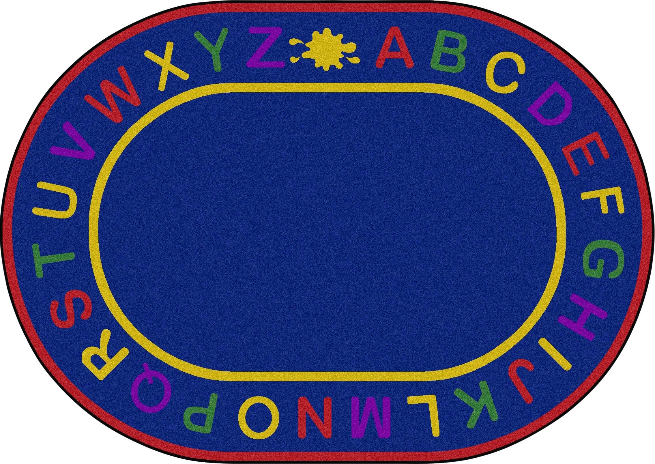 CARPETS FOR KIDS - PREMIUM ALPHA - OVAL - 6 FT 9 IN X 9 FT 5 IN - SPECIFY CARPET COLOR