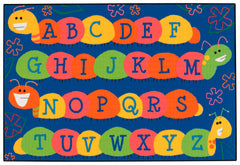 CARPETS FOR KIDS - KIDSVALUE CATERPILLAR FRIENDS - RECTANGLE - 3 FT X 4 FT 6 IN - SPECIFY CARPET COLOR