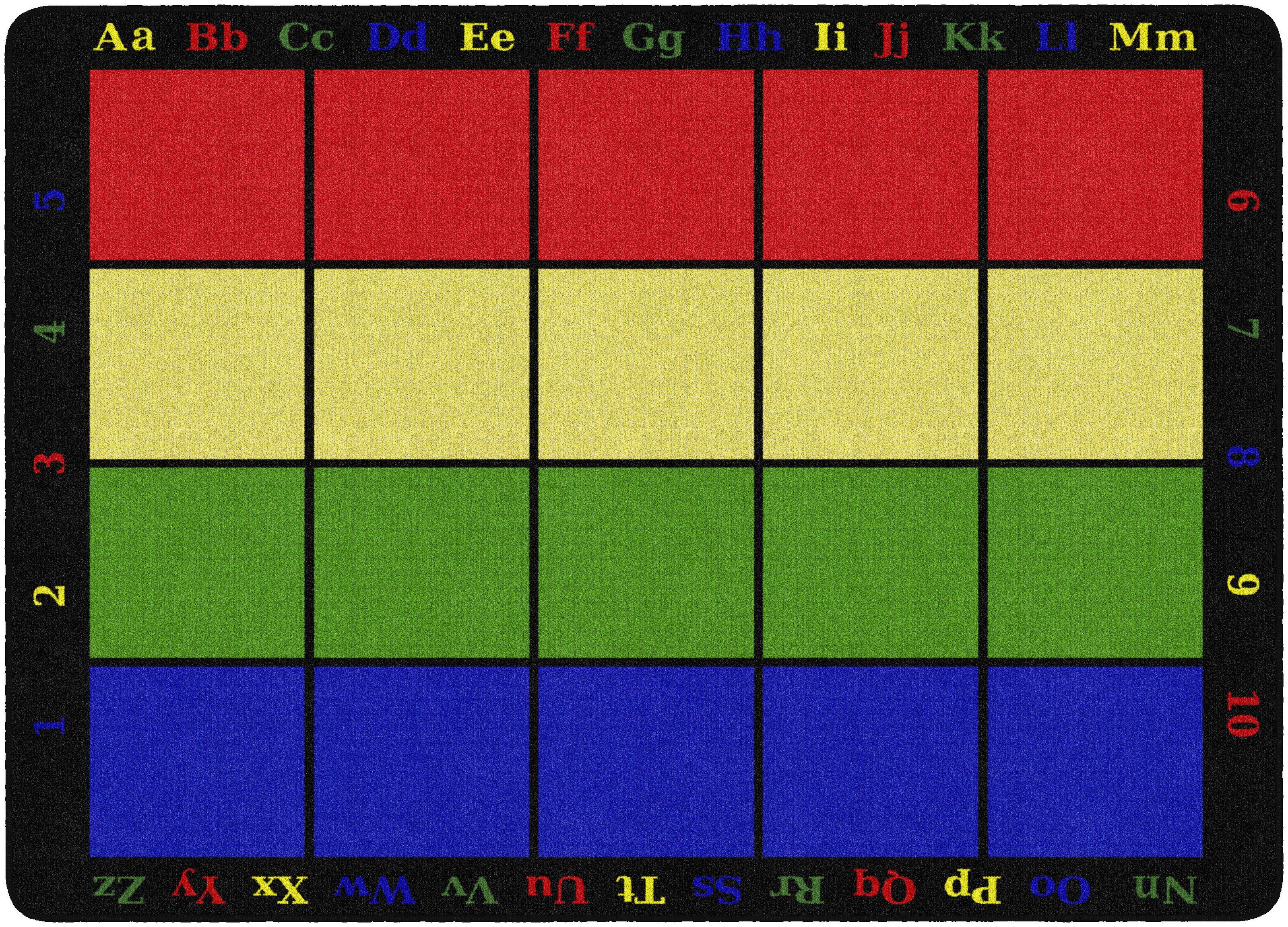 FLAGSHIP CARPETS - LEARNING GRID - RECTANGLE - 6 FT X 8 FT 4 IN - SPECIFY NUMBER OF SEATS - SPECIFY CARPET COLOR