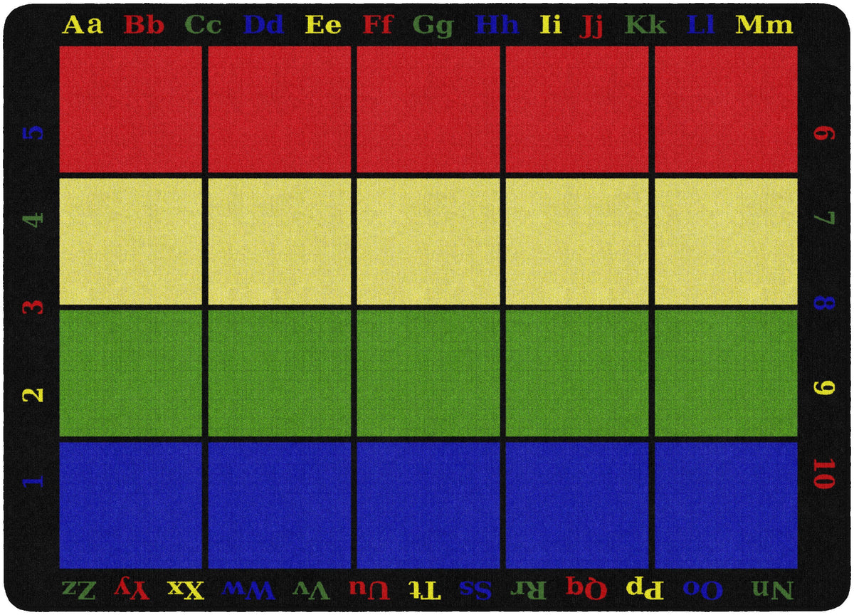 FLAGSHIP CARPETS - LEARNING GRID - RECTANGLE - 6 FT X 8 FT 4 IN - SPECIFY NUMBER OF SEATS - SPECIFY CARPET COLOR