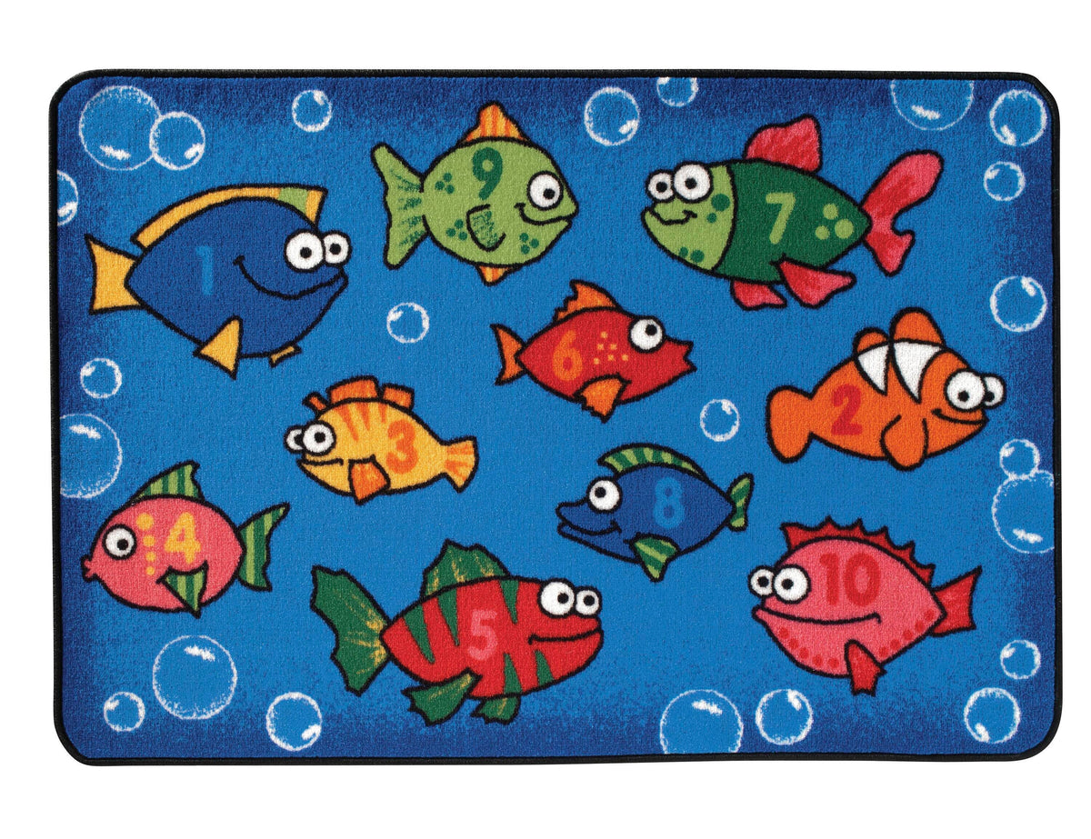 CARPETS FOR KIDS - KIDSVALUE SOMETHING FISHY - RECTANGLE - 4 FT X 6 FT - SPECIFY CARPET COLOR