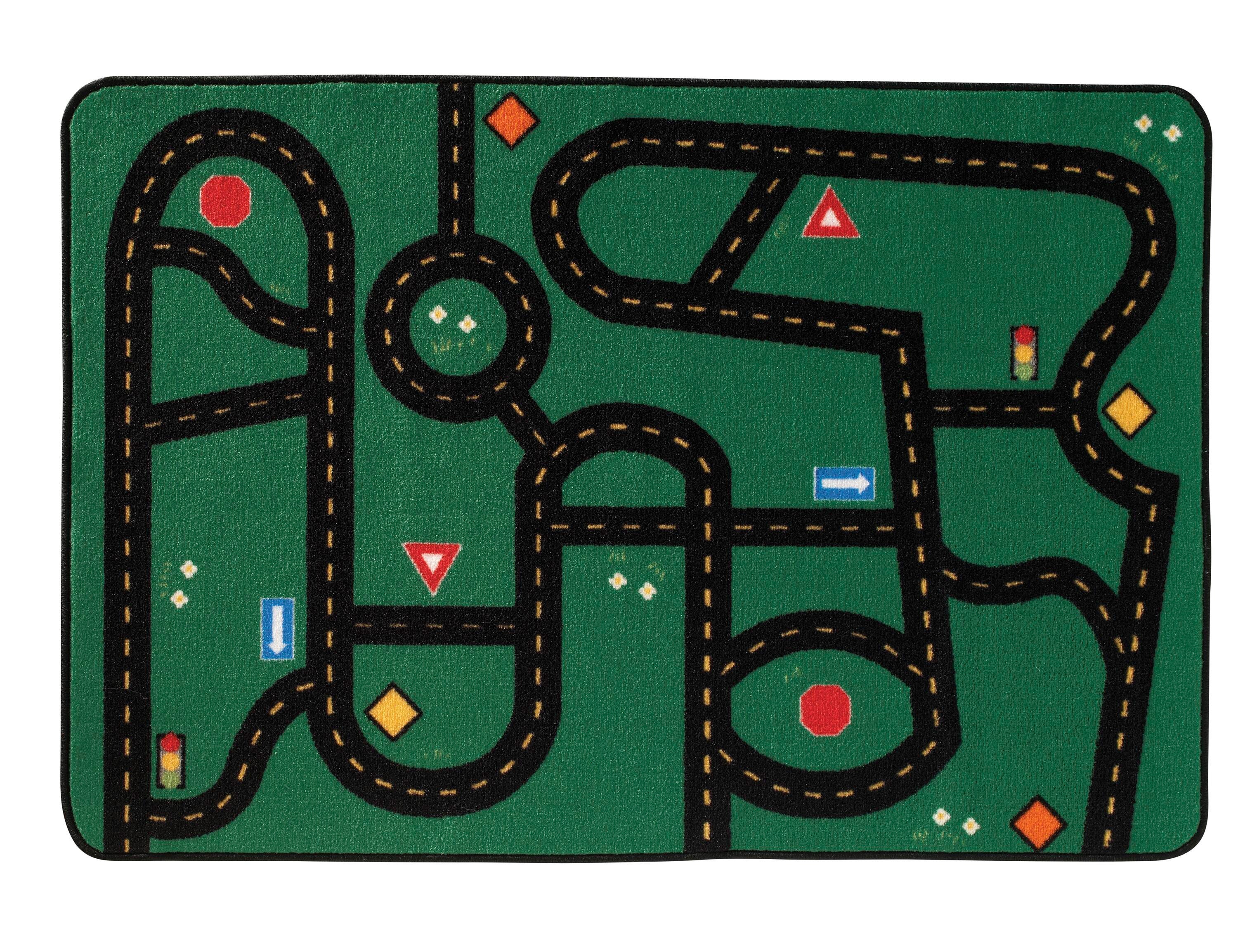 CARPETS FOR KIDS - KIDSVALUE GO-GO DRIVING - RECTANGLE - 4 FT X 6 FT - SPECIFY CARPET COLOR