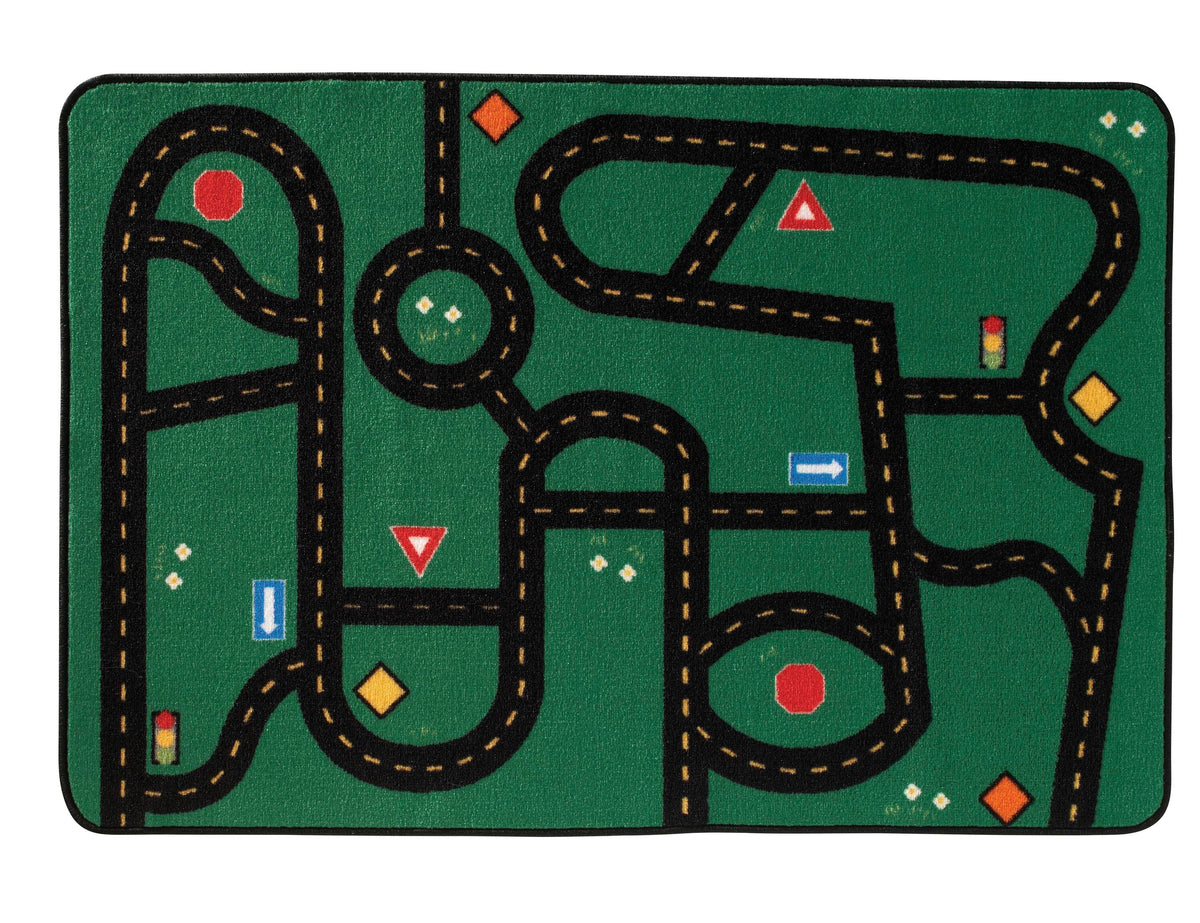 CARPETS FOR KIDS - KIDSVALUE GO-GO DRIVING - RECTANGLE - 4 FT X 6 FT - SPECIFY CARPET COLOR