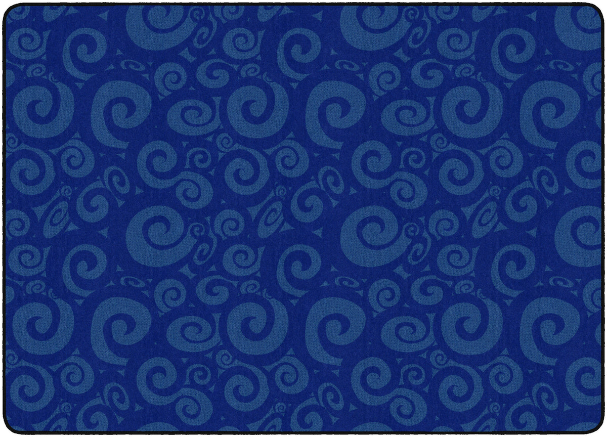FLAGSHIP CARPETS - SWIRL TONE ON TONE - RECTANGLE - 6 FT X 8 FT 4 IN - SPECIFY CARPET COLOR