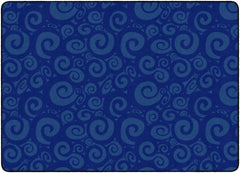 FLAGSHIP CARPETS - SWIRL TONE ON TONE - RECTANGLE - 6 FT X 8 FT 4 IN - SPECIFY CARPET COLOR