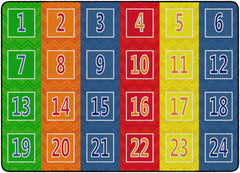 FLAGSHIP CARPETS - NUMBER CHEVRONS - RECTANGLE - 6 FT X 8 FT 4 IN - SPECIFY NUMBER OF SEATS - SPECIFY CARPET COLOR