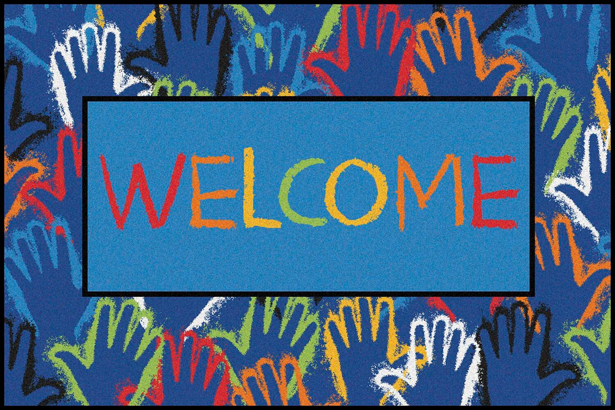 CARPETS FOR KIDS - KIDSVALUE HANDS TOGETHER - RECTANGLE - 3 FT X 4 FT 6 IN - SPECIFY CARPET COLOR