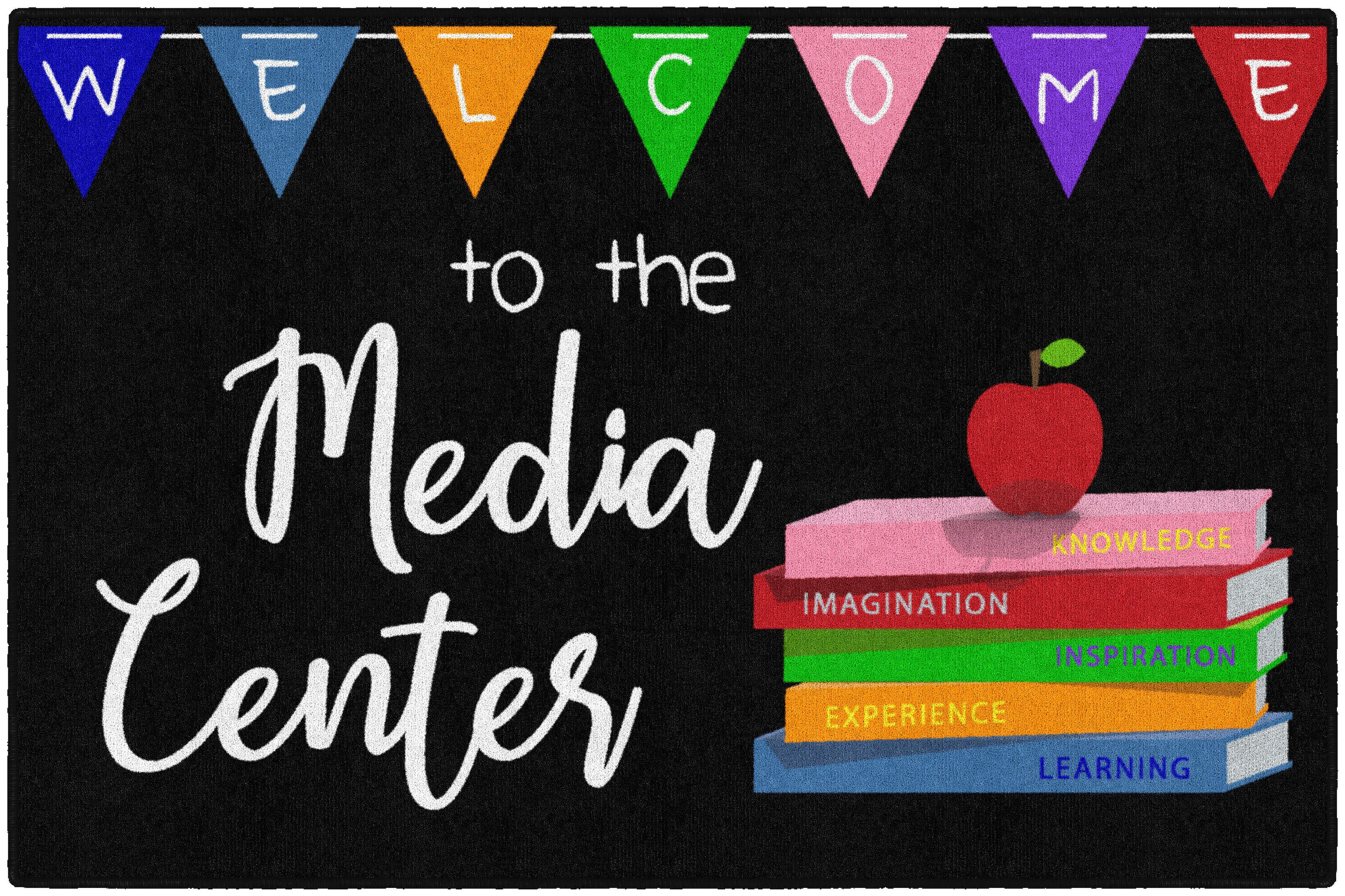 FLAGSHIP CARPETS - MEDIA CENTER - RECTANGLE - 3 FT X 5 FT - SPECIFY CARPET COLOR