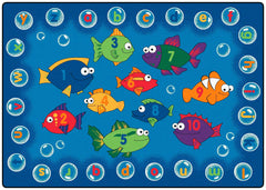 CARPETS FOR KIDS - PREMIUM FISHING FOR LITERACY - RECTANGLE - 3 FT 10 IN X 5 FT 5 IN - SPECIFY CARPET COLOR