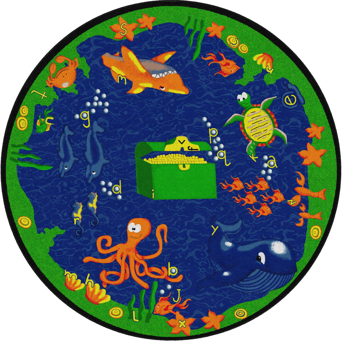 FLAGSHIP CARPETS - SEA HUNT - ROUND - 6 FT DIA - SPECIFY CARPET COLOR