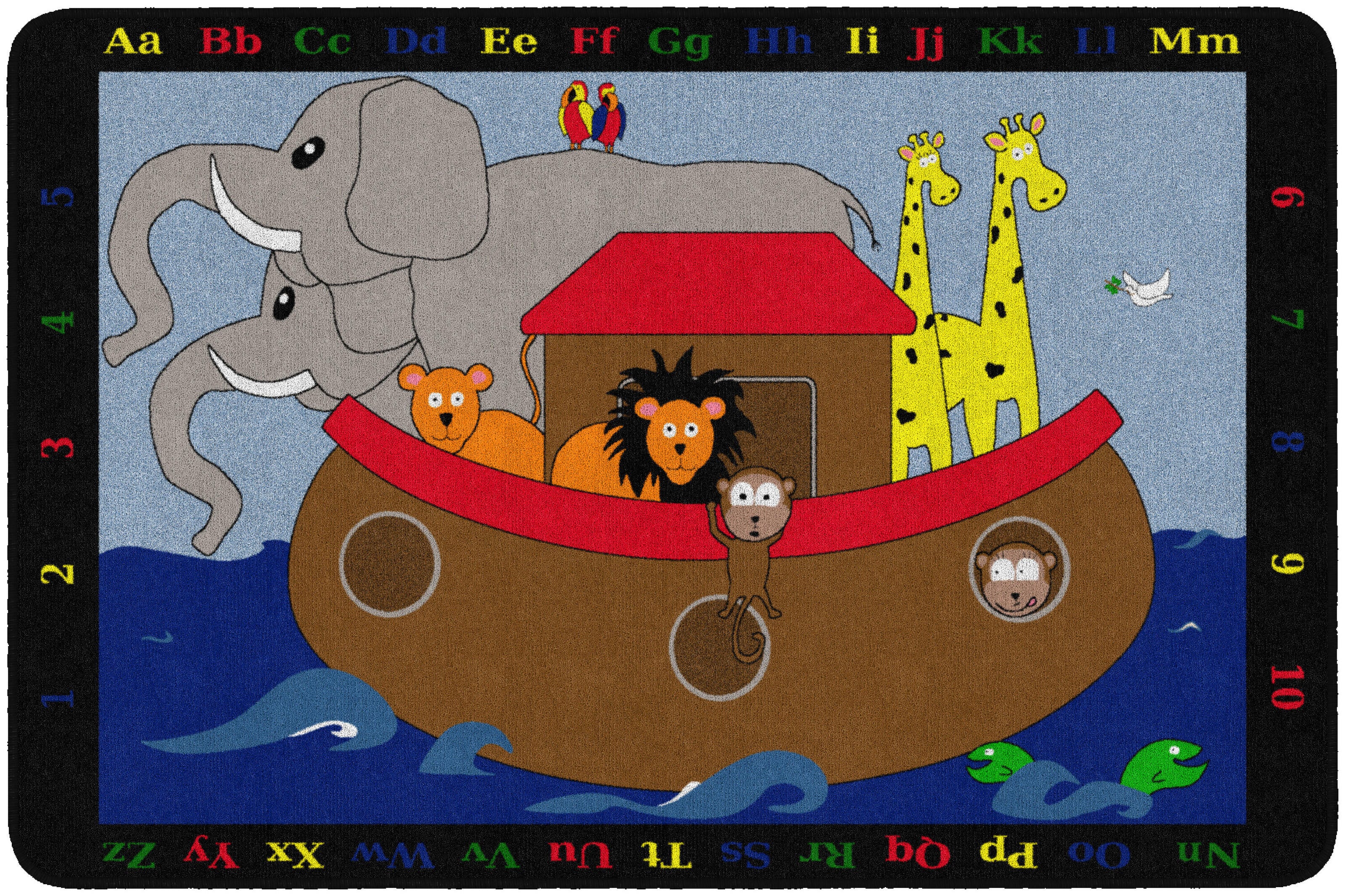 FLAGSHIP CARPETS - NOAHS PALS - RECTANGLE - 4 FT X 6 FT - SPECIFY CARPET COLOR